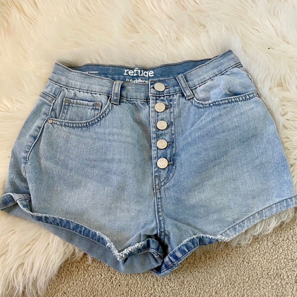 High Waisted Denim Shorts